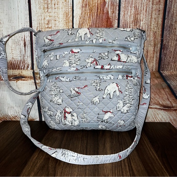 Vera Bradley Handbags - Vera Bradley Beary Merry Triple Zip Crossbody